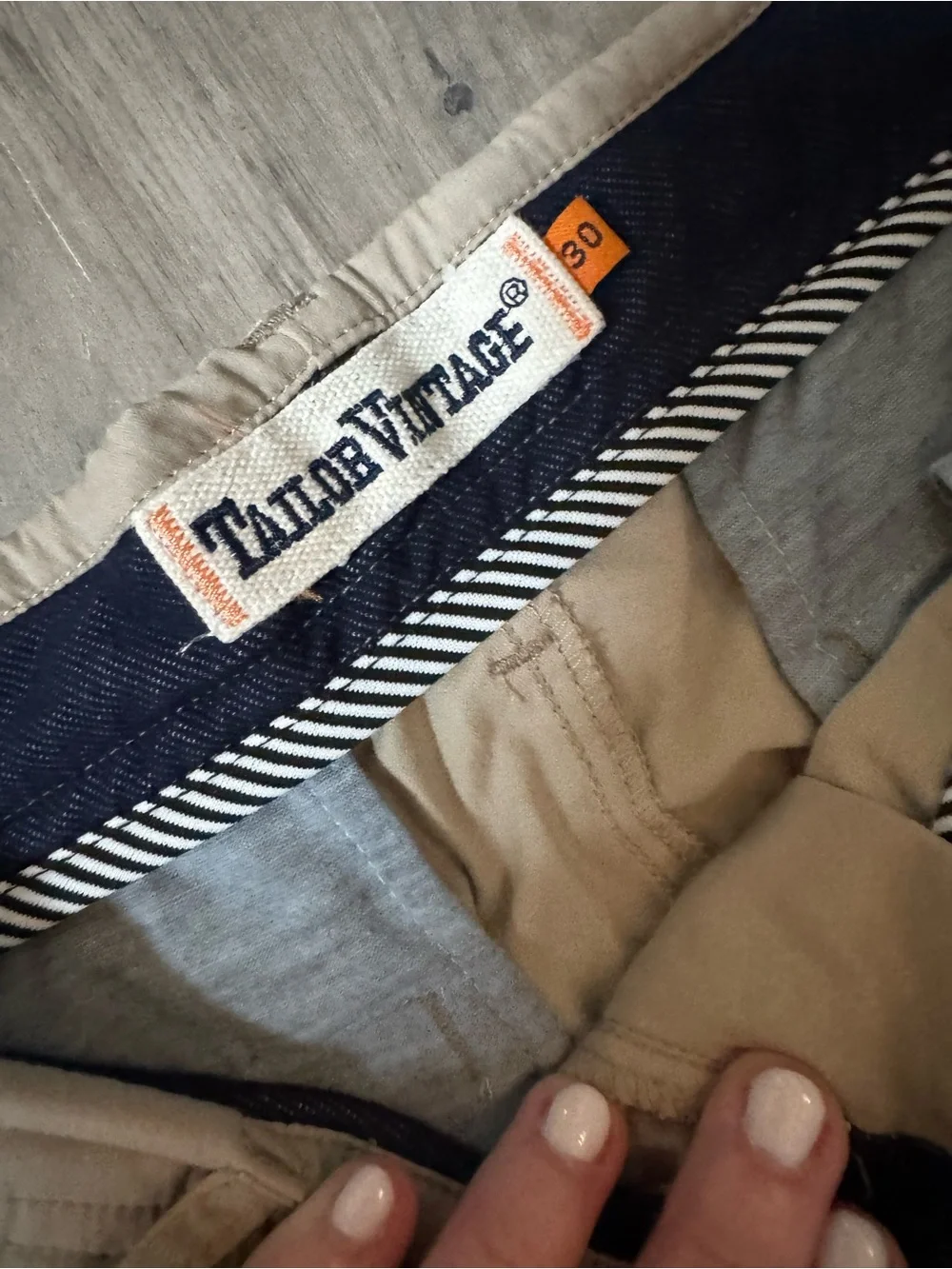 Tailor Vintage Khaki Flat-Front Men's Shorts